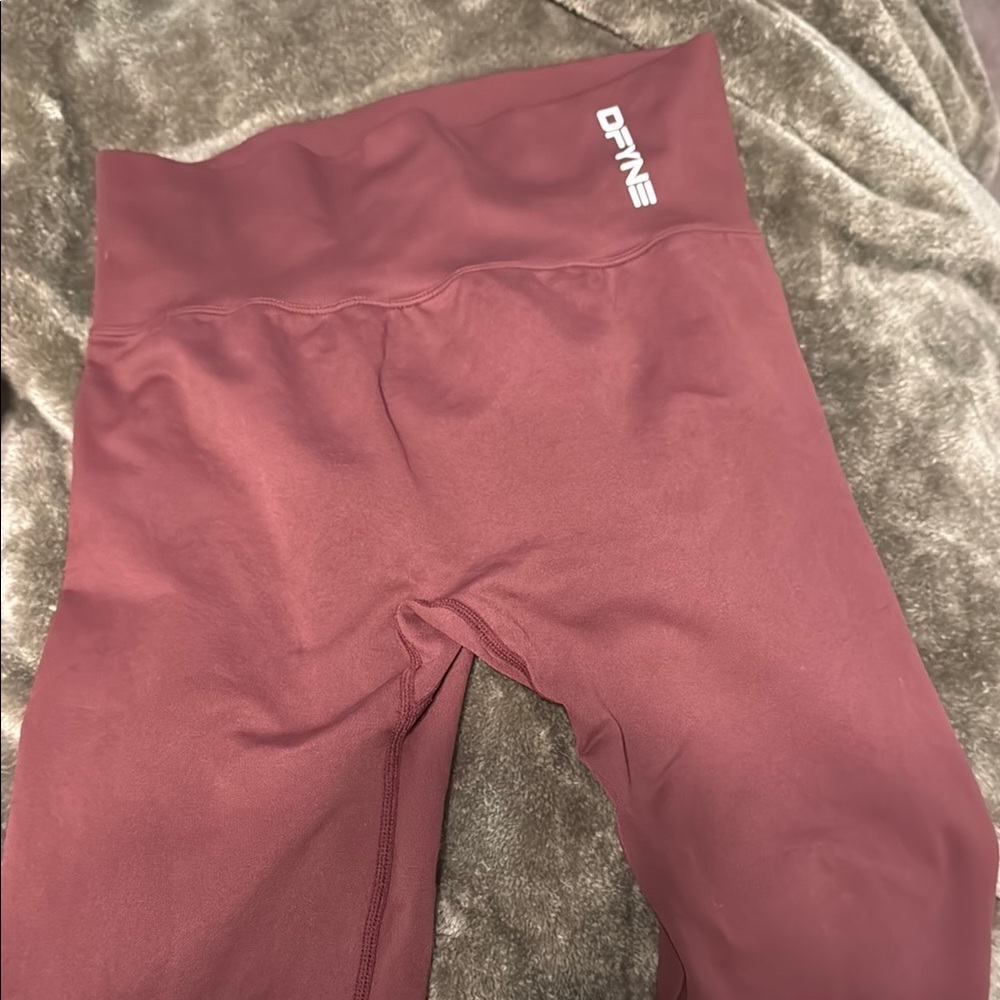Red High-Waist Dfyne butt scrunch Leggings
